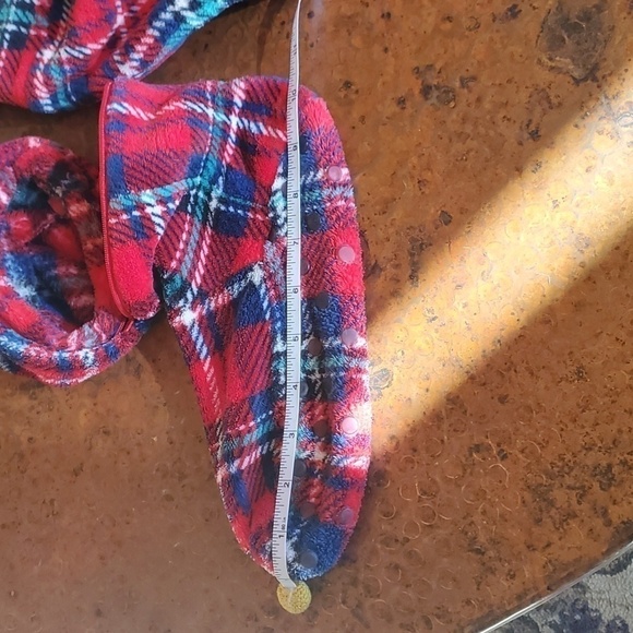 Alexander Del Rossa Fuzzy Footie Oversized Hoodie Attachable Feet Sz M Pajama - Picture 11 of 16